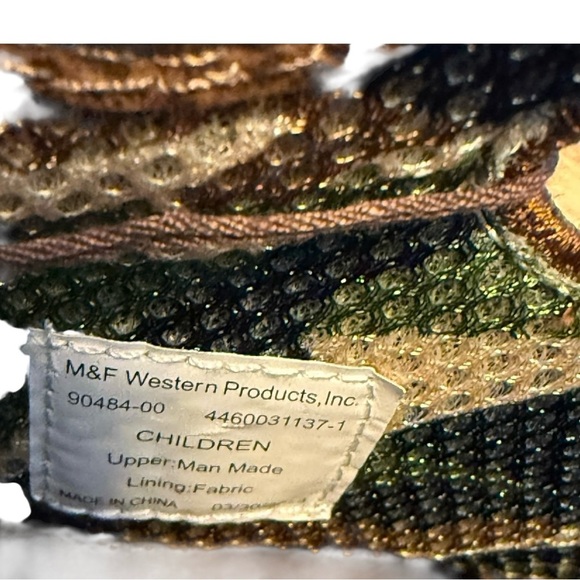 M&F Western Twister Blaise Childrens Forest Green Boots - Size 1 - Picture 9 of 10